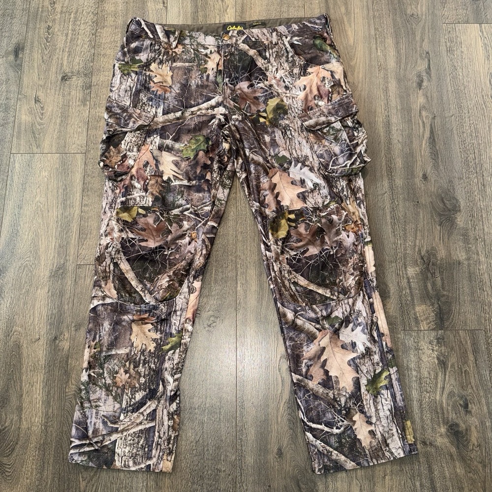 Cabelas Pants Mens 42Tall TrueTimber Kanati Camo Hunting Cargo Polyester Outdoor